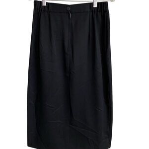 VTG Anthony Mark Hankins Black Maxi Skirt Size 10 Double Vented Y2K Goth Grunge